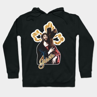 Jesus Christ and the Holy Cross Hoodie